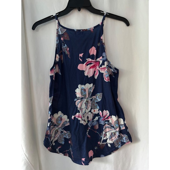 Sherosa Women's M blue‎ floral tank - Picture 2 of 4